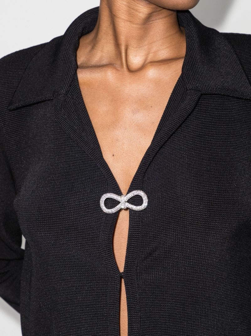 Black Crystal Bow Jacket