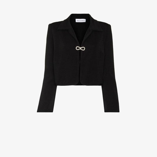Black Crystal Bow Jacket