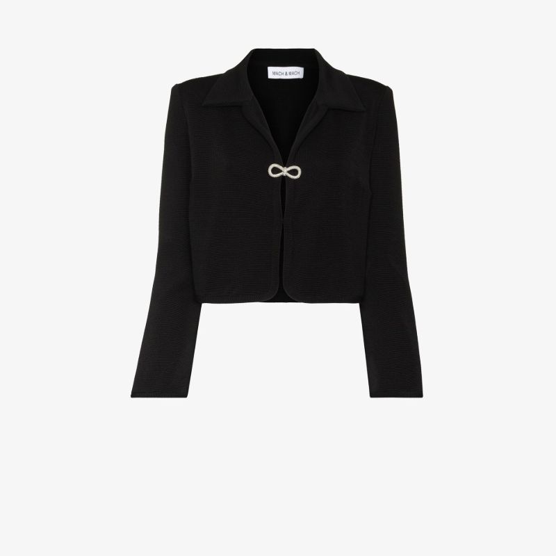 Black Crystal Bow Jacket