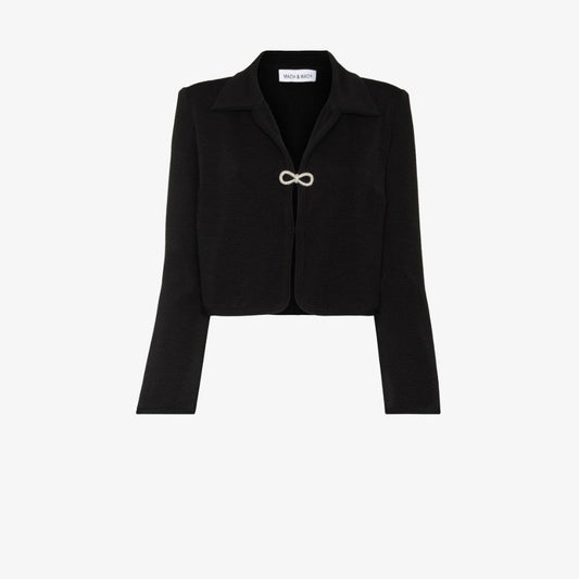 Black Crystal Bow Jacket
