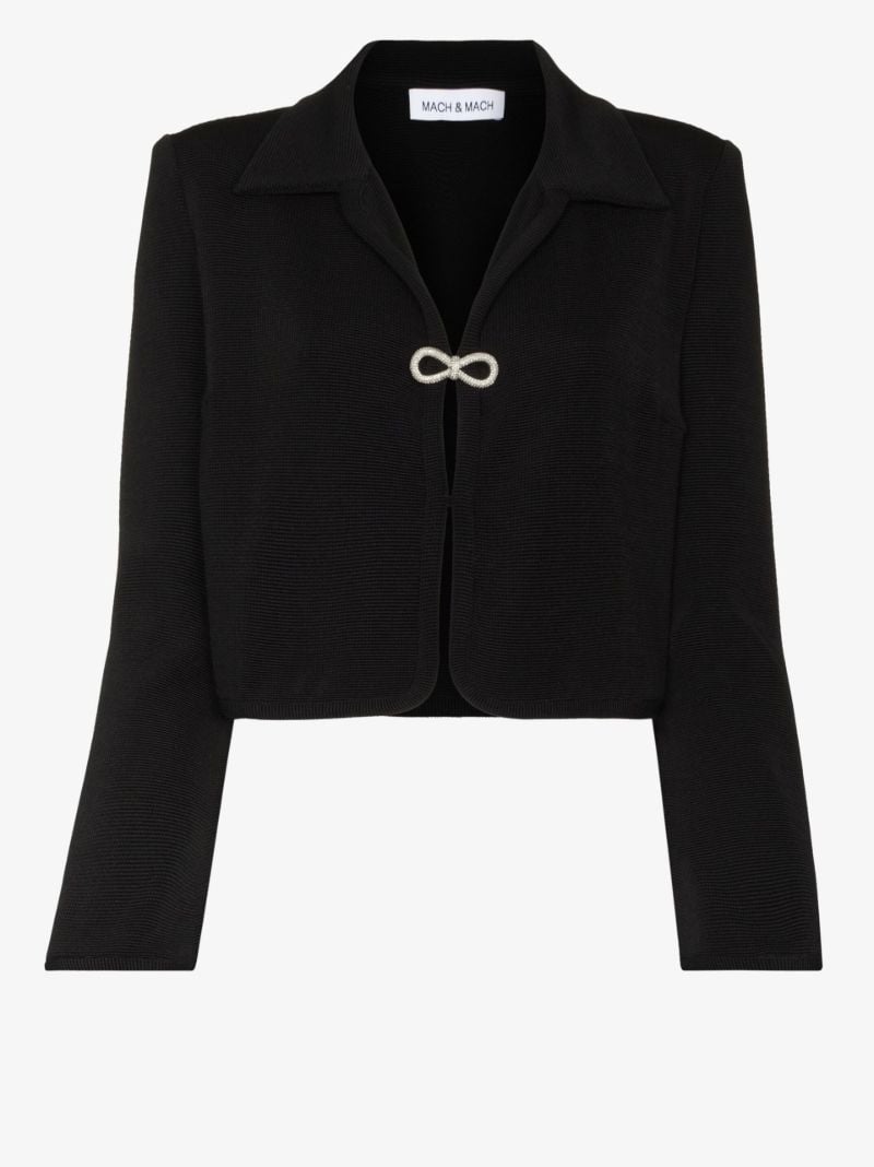 Black Crystal Bow Jacket
