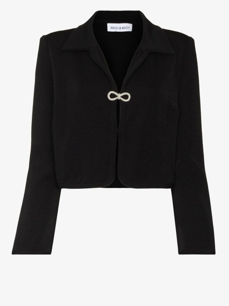 Black Crystal Bow Jacket