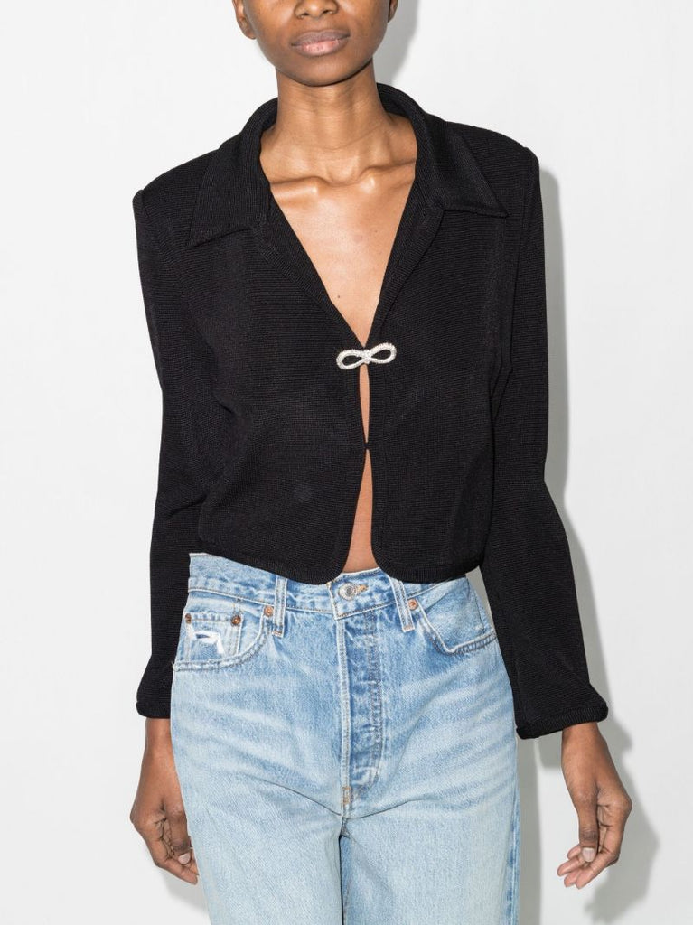 Black Crystal Bow Jacket