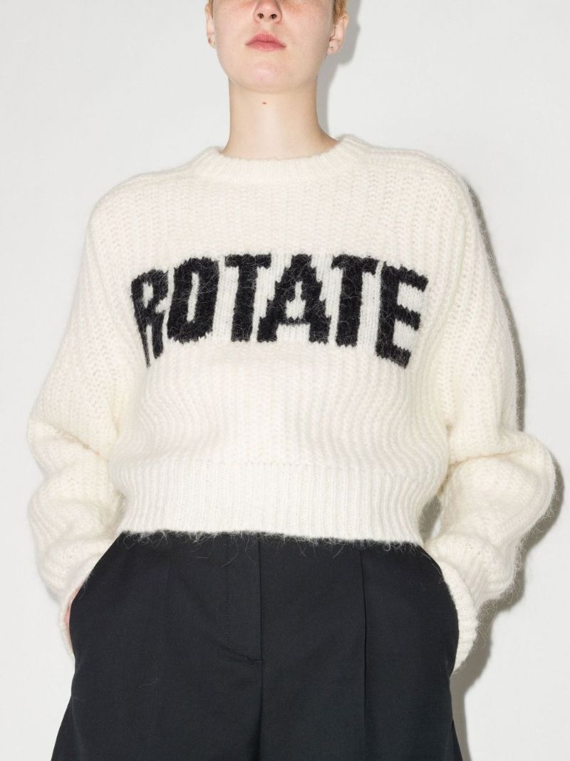 Shandy Logo Cropped Knitted Sweater