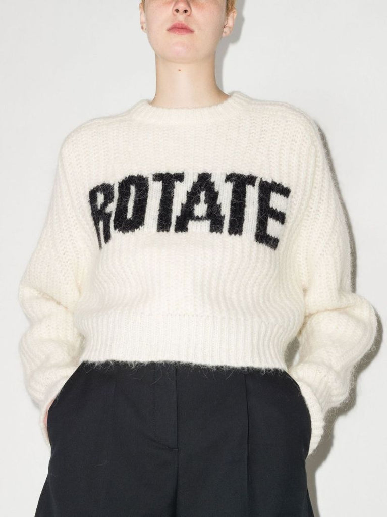 Shandy Logo Cropped Knitted Sweater