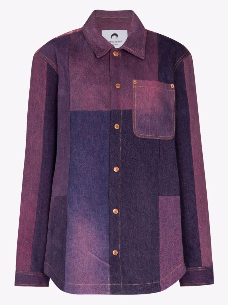 Patchwork Denim Shirt