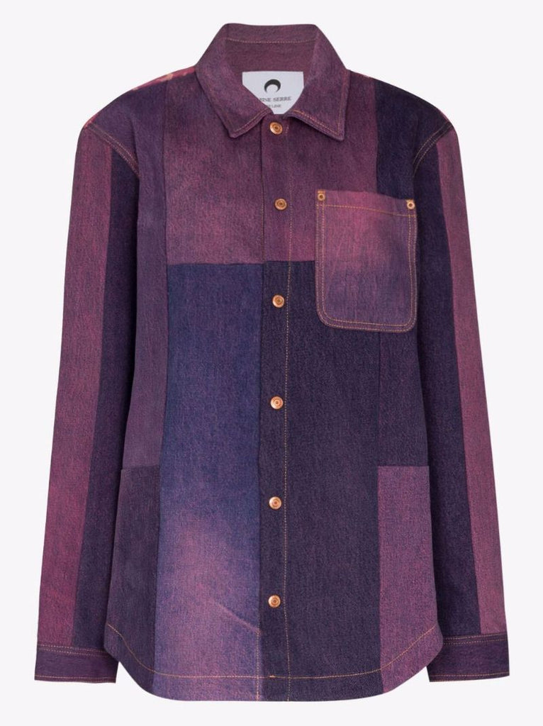 Patchwork Denim Shirt