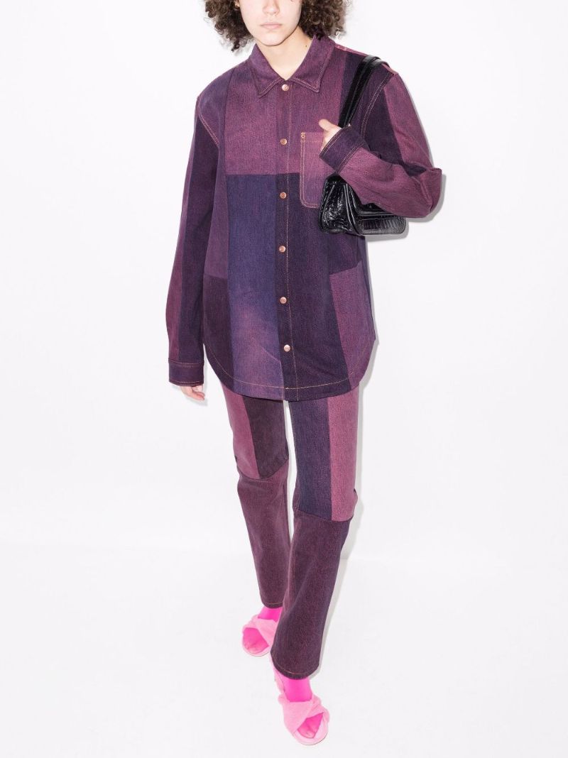 Patchwork Denim Shirt