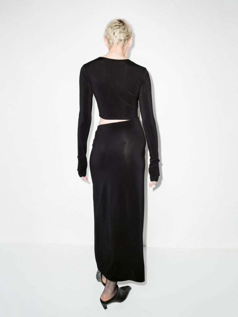Gia Gathered Cutout Midi Dress