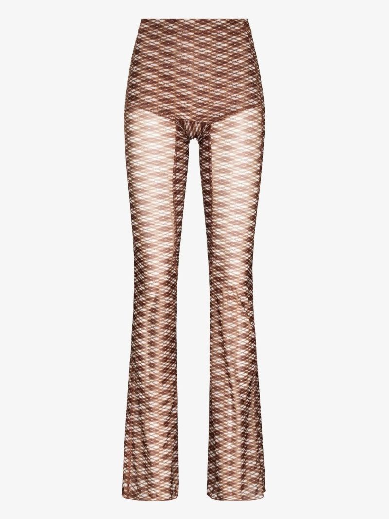 Halcyon Argyle Print Flared Trousers
