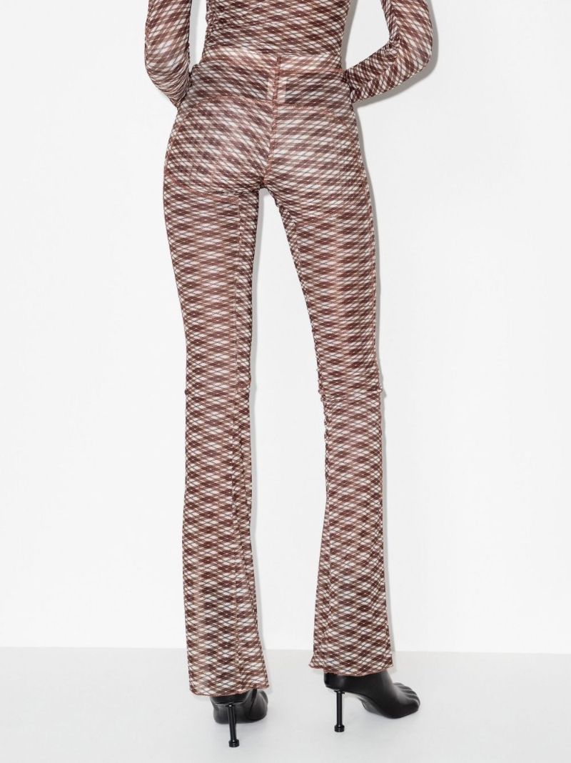 Halcyon Argyle Print Flared Trousers