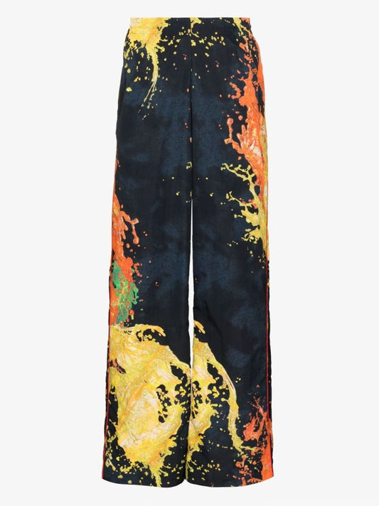 Blue Printed Track Pants