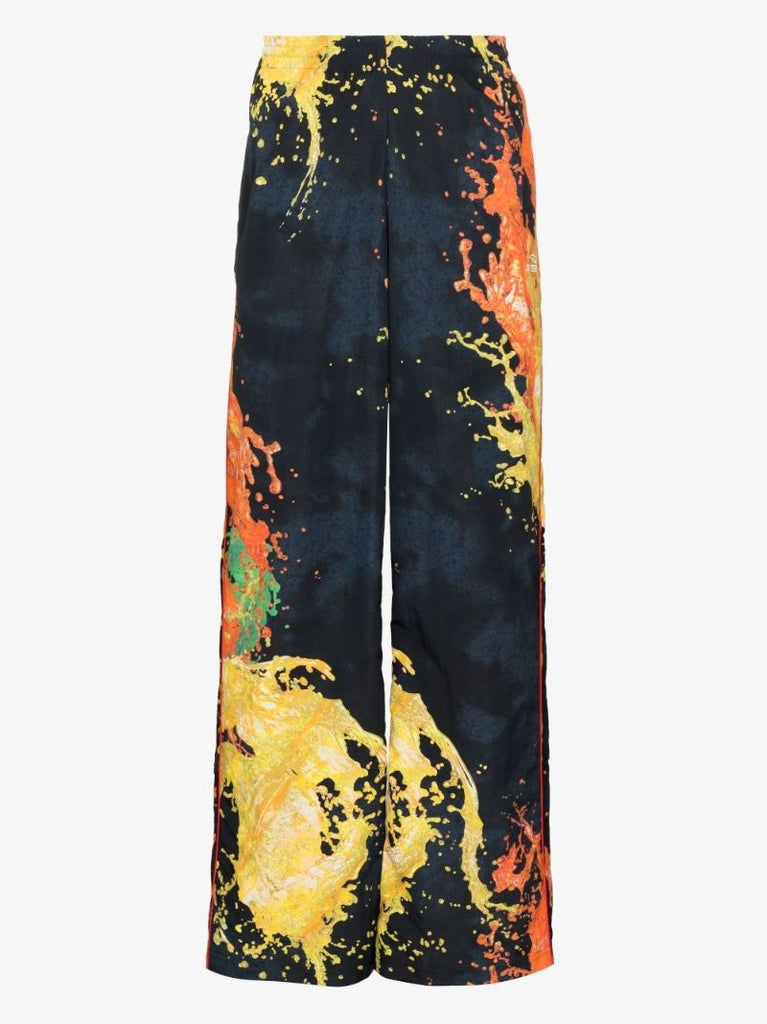Blue Printed Track Pants
