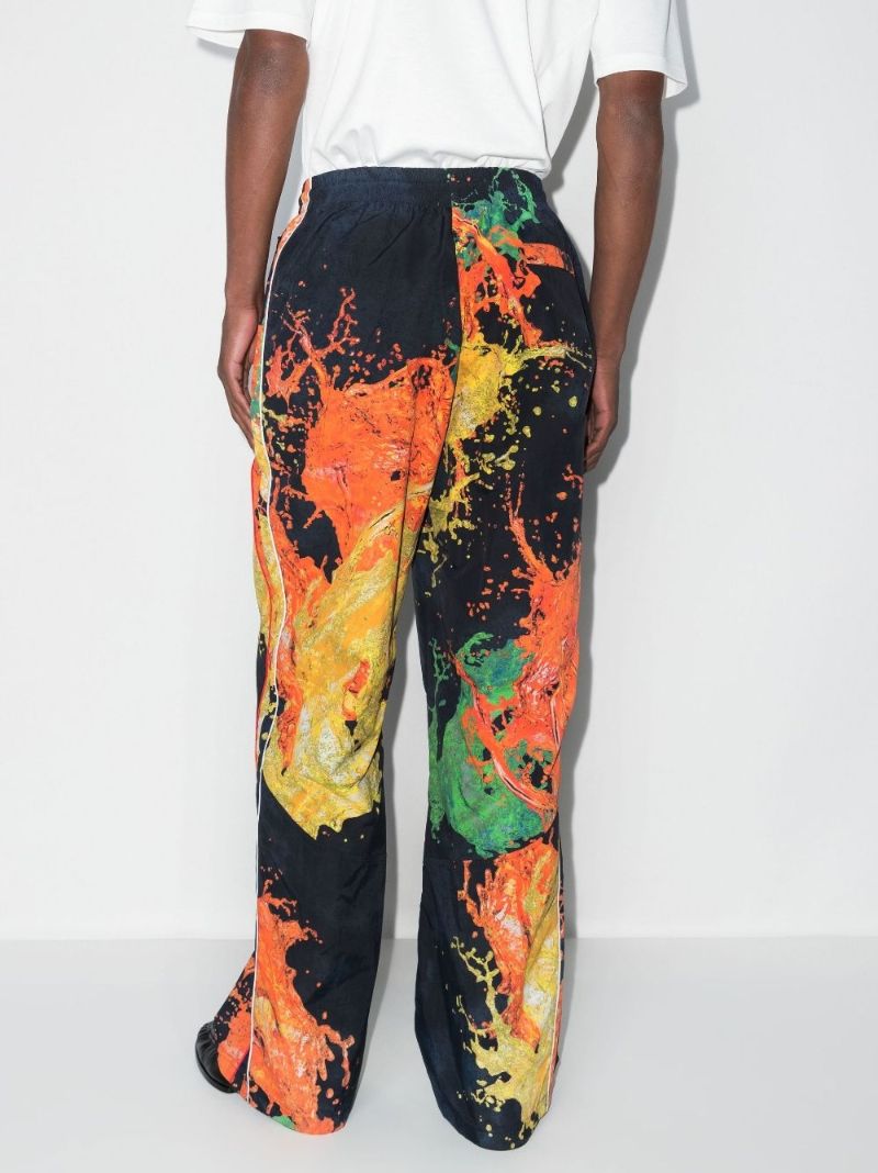 Blue Printed Track Pants