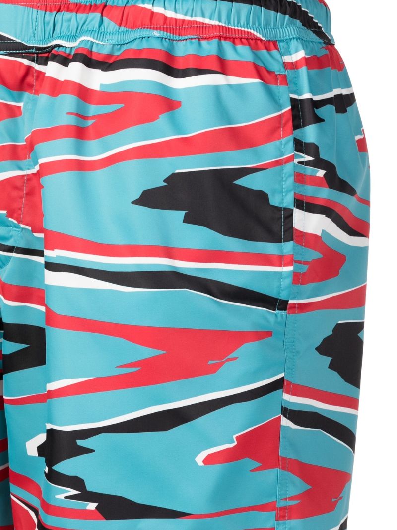 Blue Water Print Swim Shorts