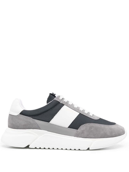 Grey Genesis Vintage Runner Leather Sneakers