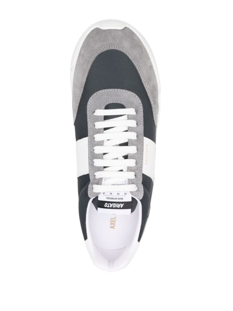 Grey Genesis Vintage Runner Leather Sneakers