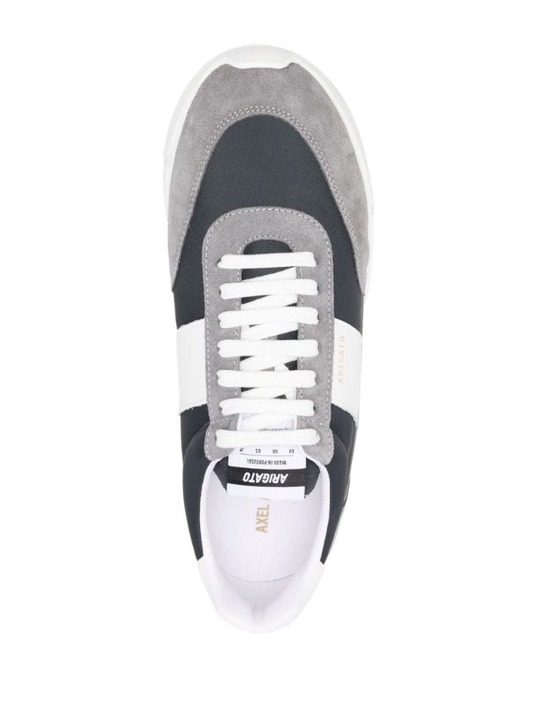 Grey Genesis Vintage Runner Leather Sneakers