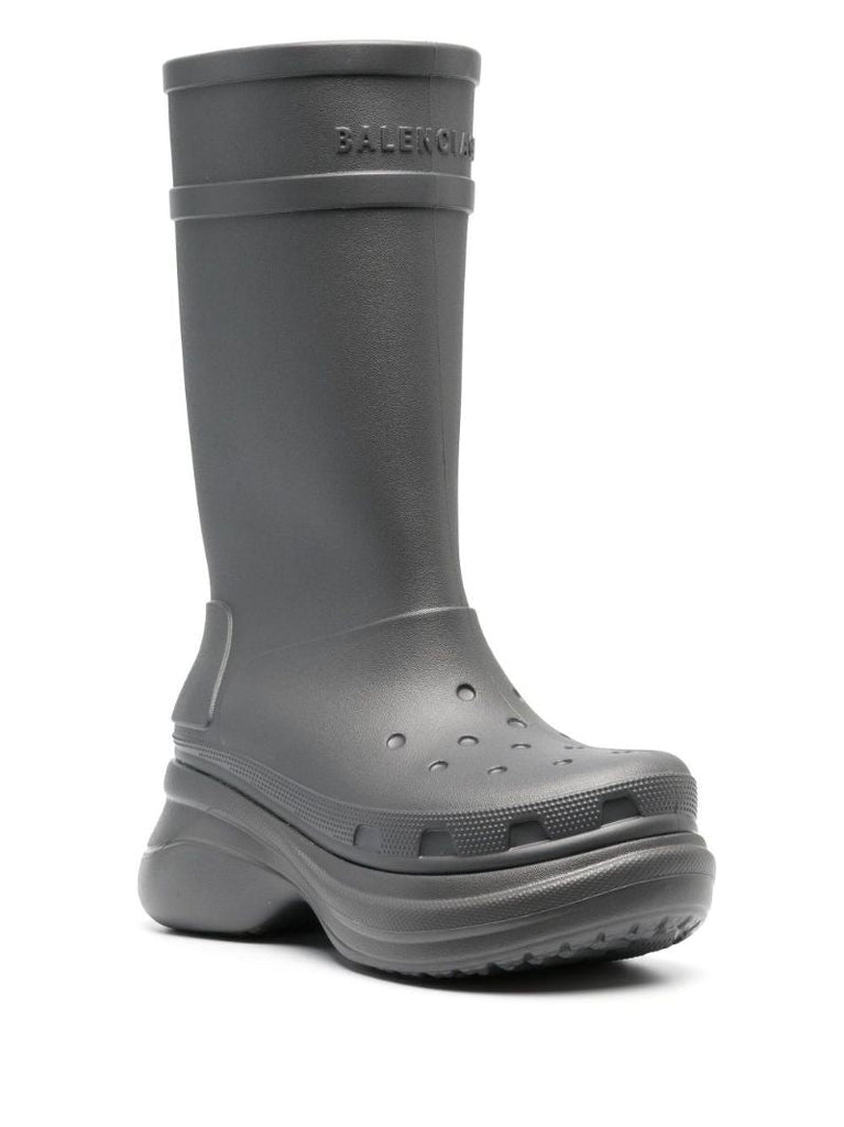 X Crocs Grey Rain Boots