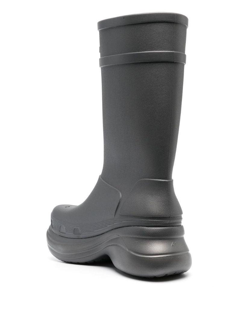X Crocs Grey Rain Boots