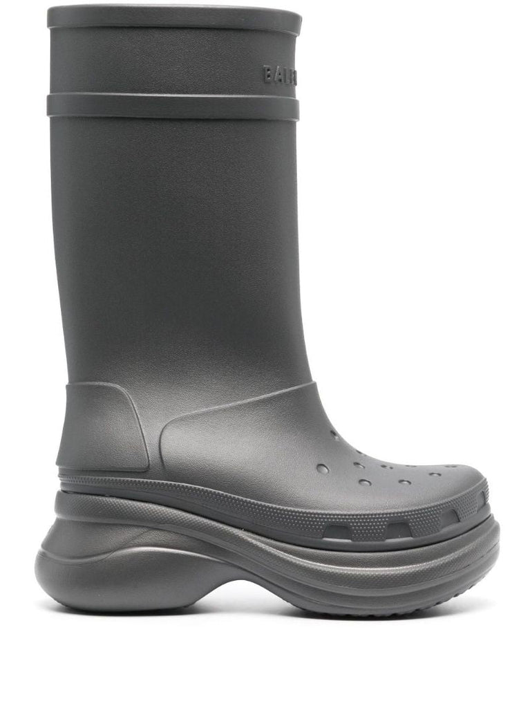 X Crocs Grey Rain Boots