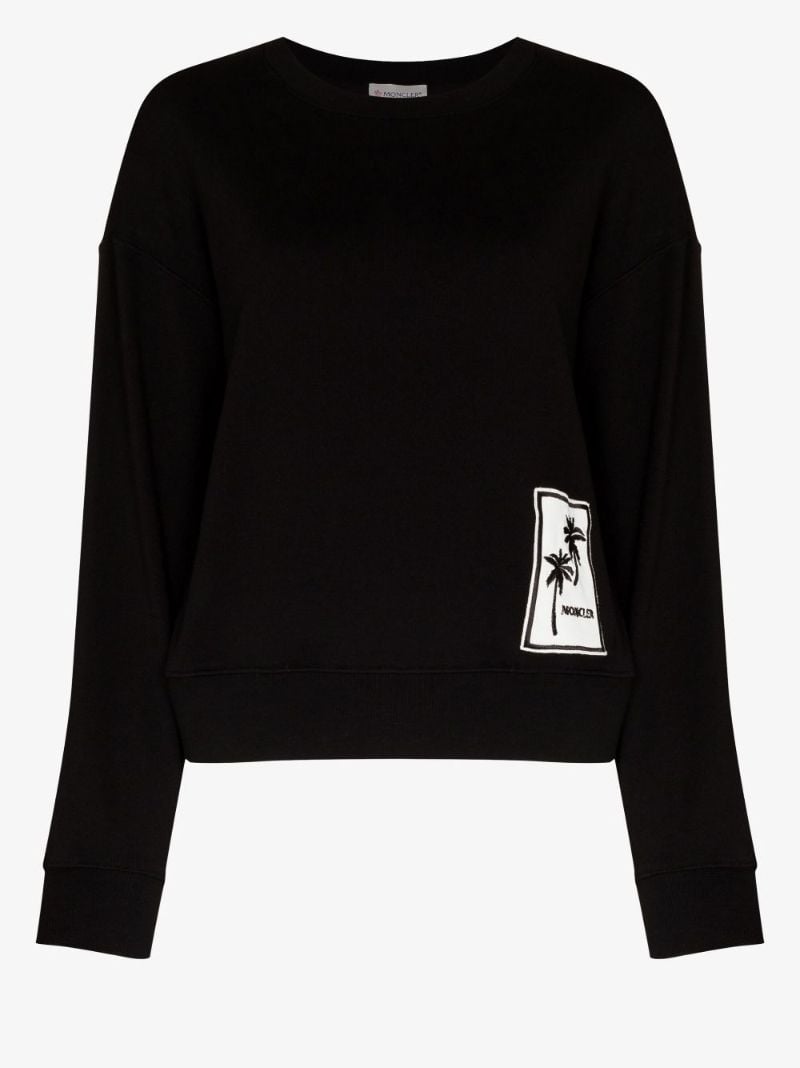 Logo Patch Cotton Sweatshirt