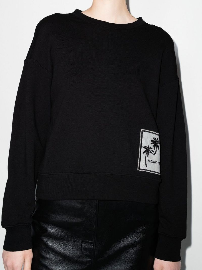 Logo Patch Cotton Sweatshirt