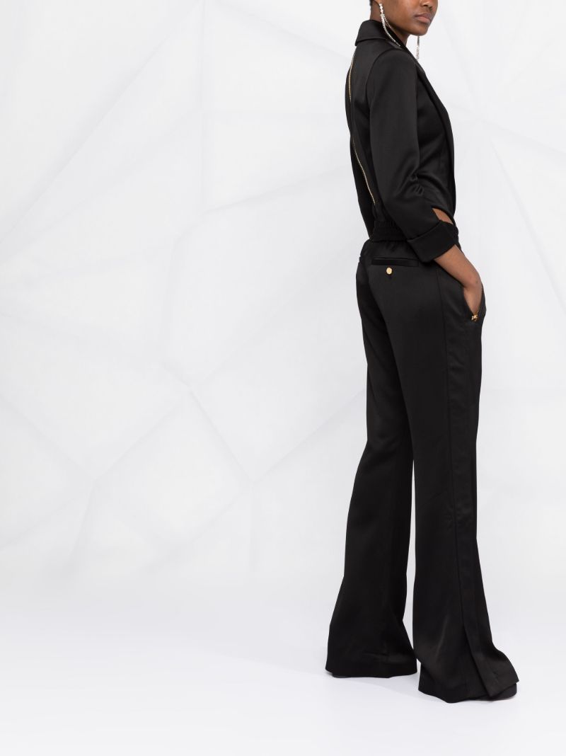 Black Notched Lapel Bodysuit