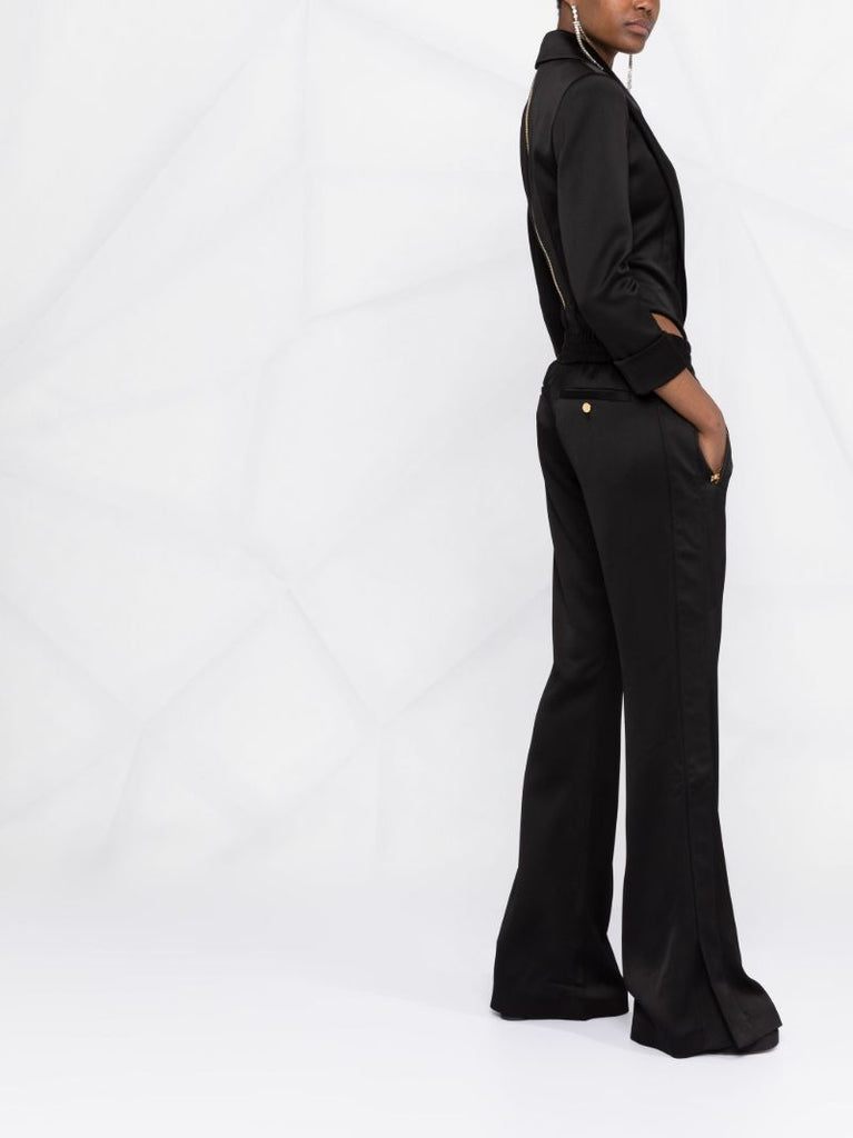 Black Notched Lapel Bodysuit