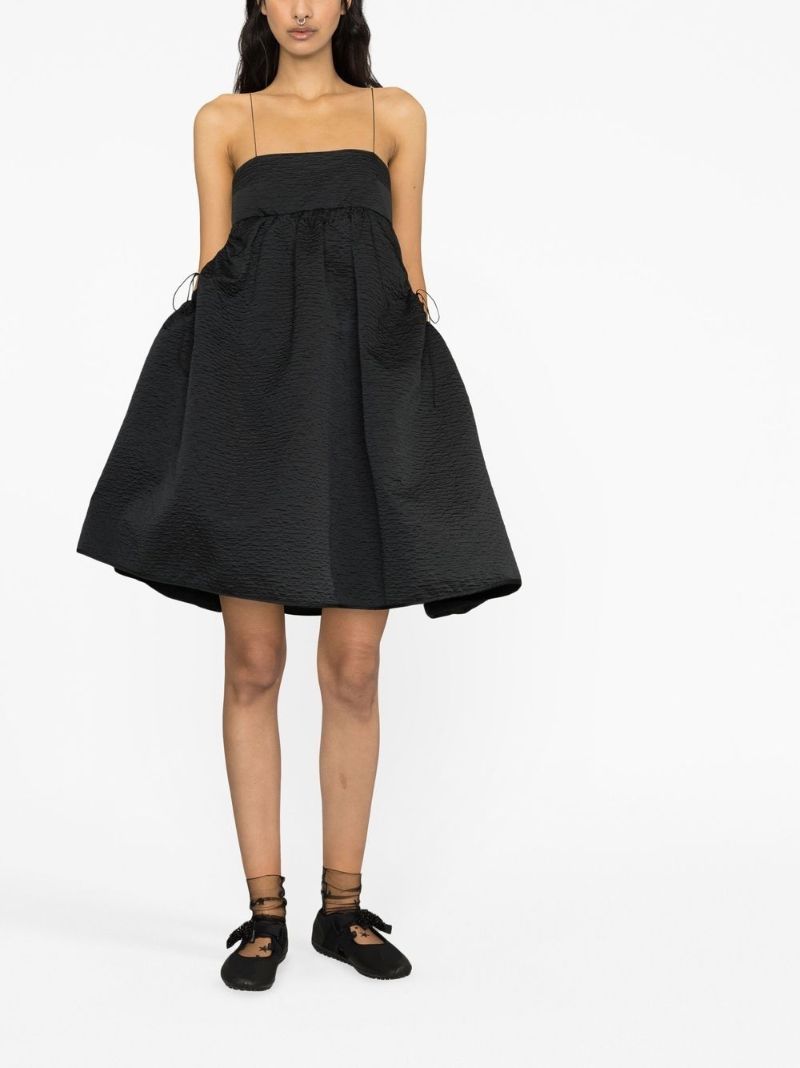 Black Lisbeth A-line Mini Dress