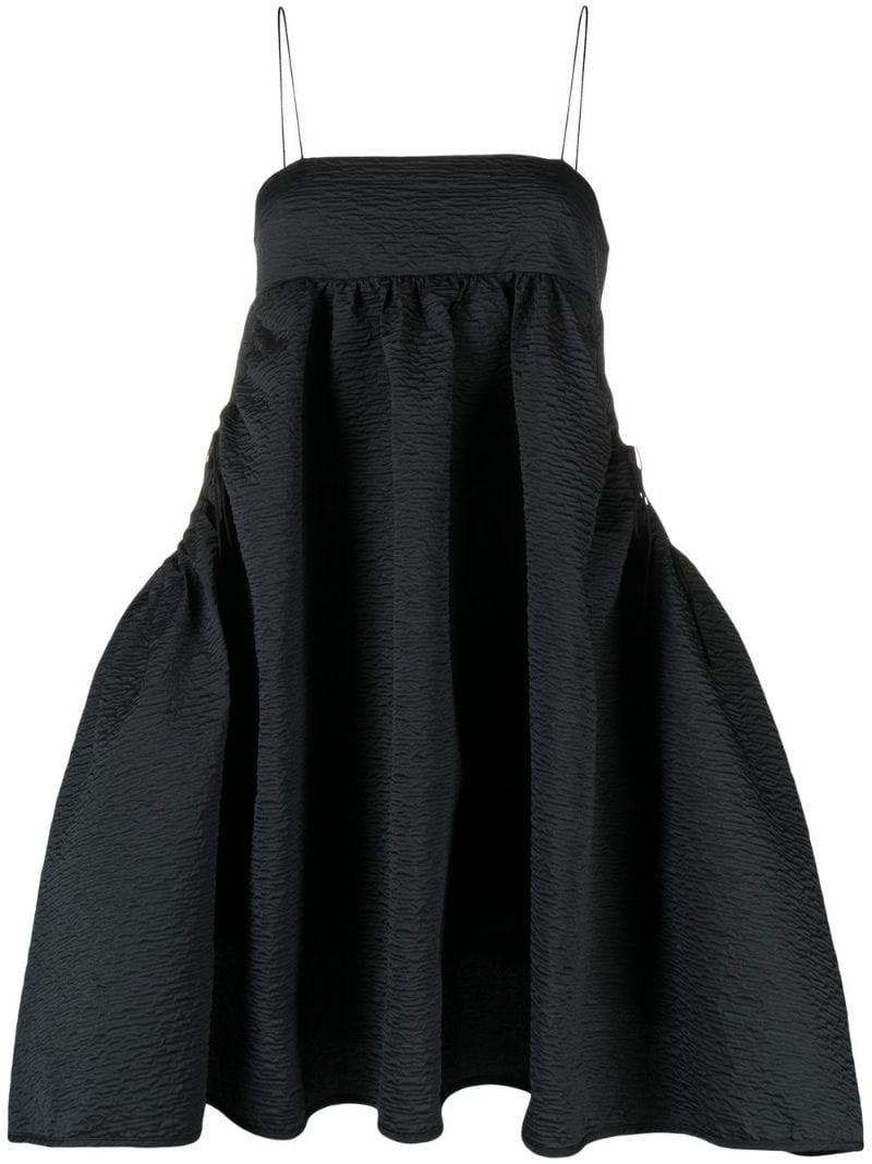 Black Lisbeth A-line Mini Dress