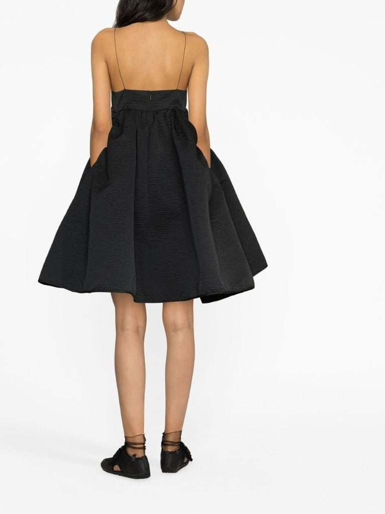 Black Lisbeth A-line Mini Dress