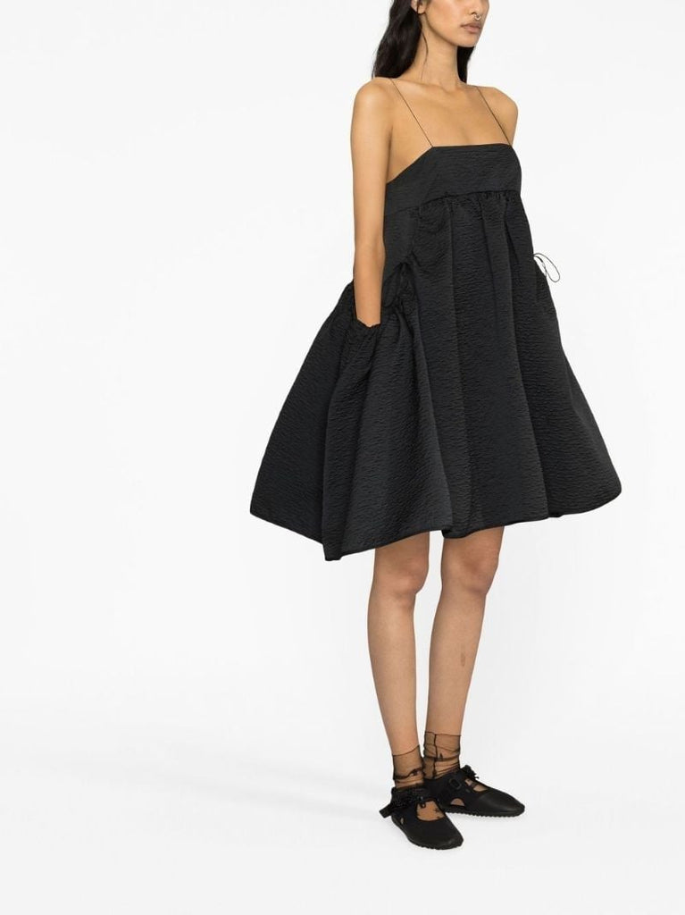 Black Lisbeth A-line Mini Dress