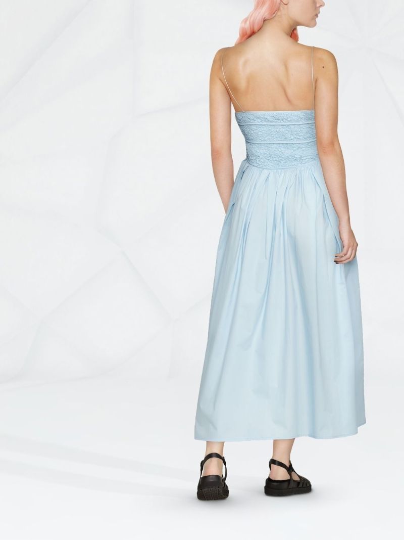 Blue Heather Cotton Maxi Dress
