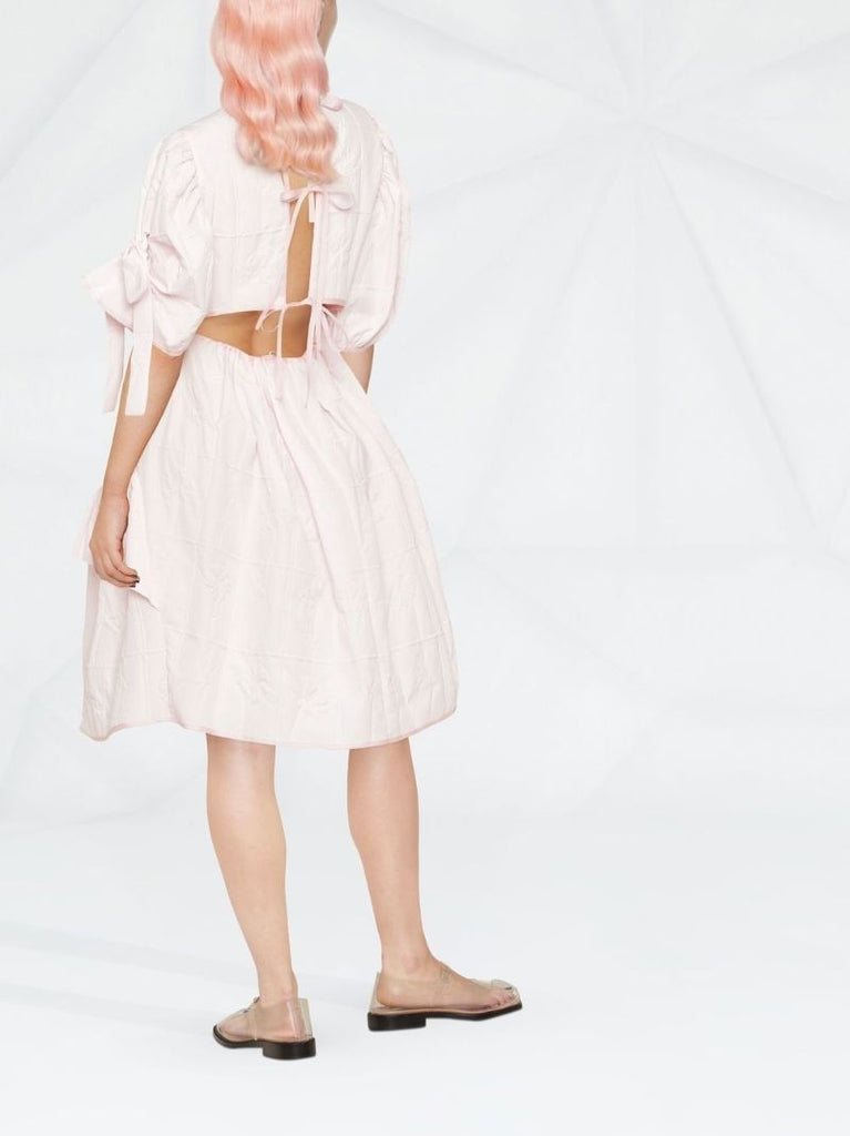 Pink Danita Ruffle Midi Dress