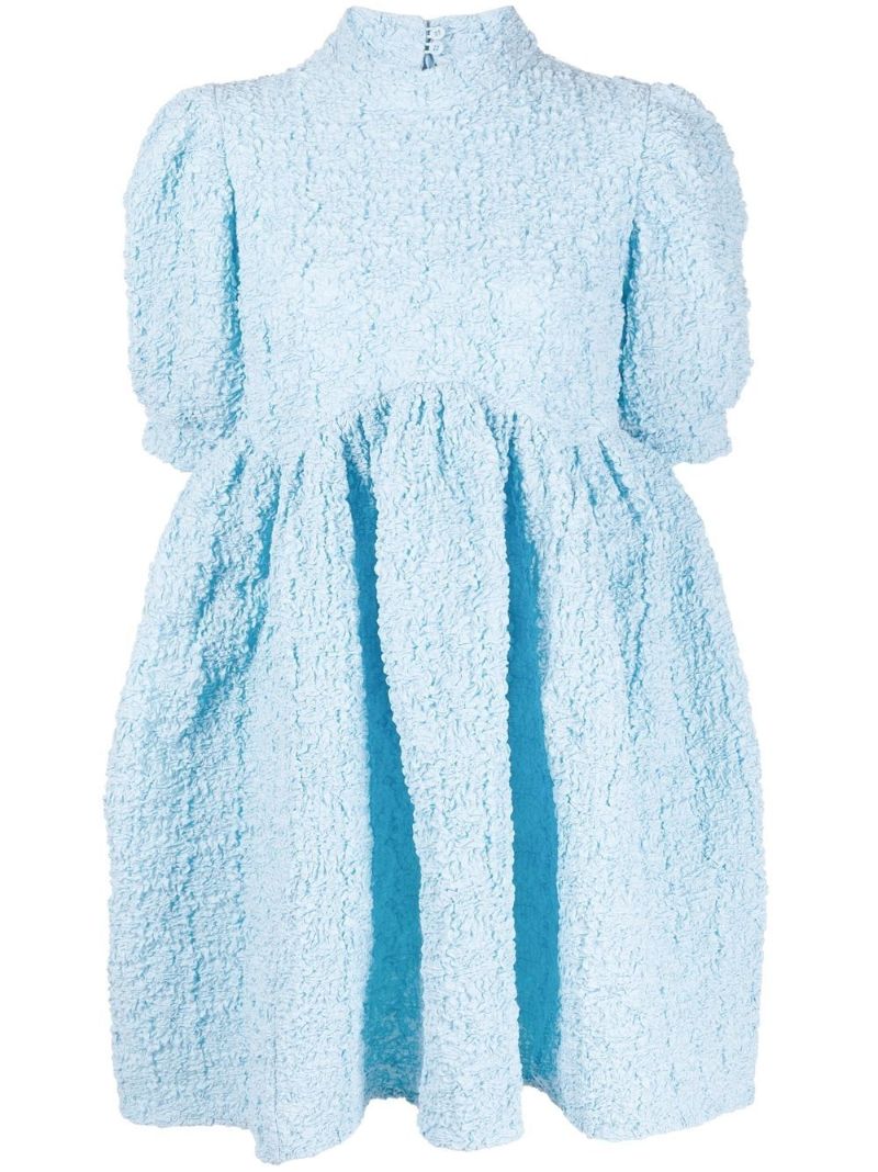 Blue Uma Smocked Mini Dress