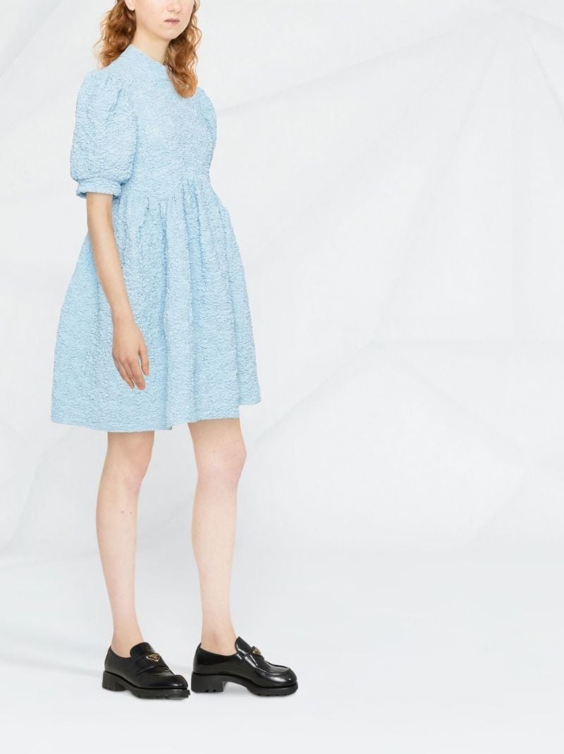 Blue Uma Smocked Mini Dress