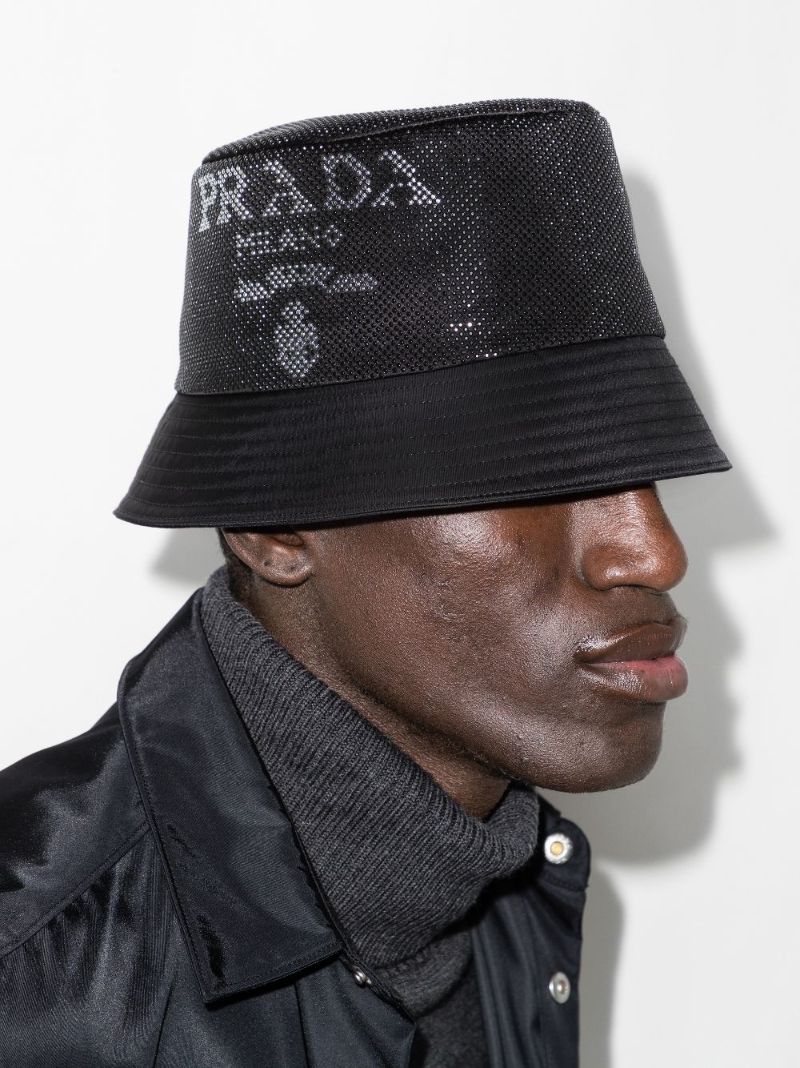 Black Logo Re-nylon Bucket Hat