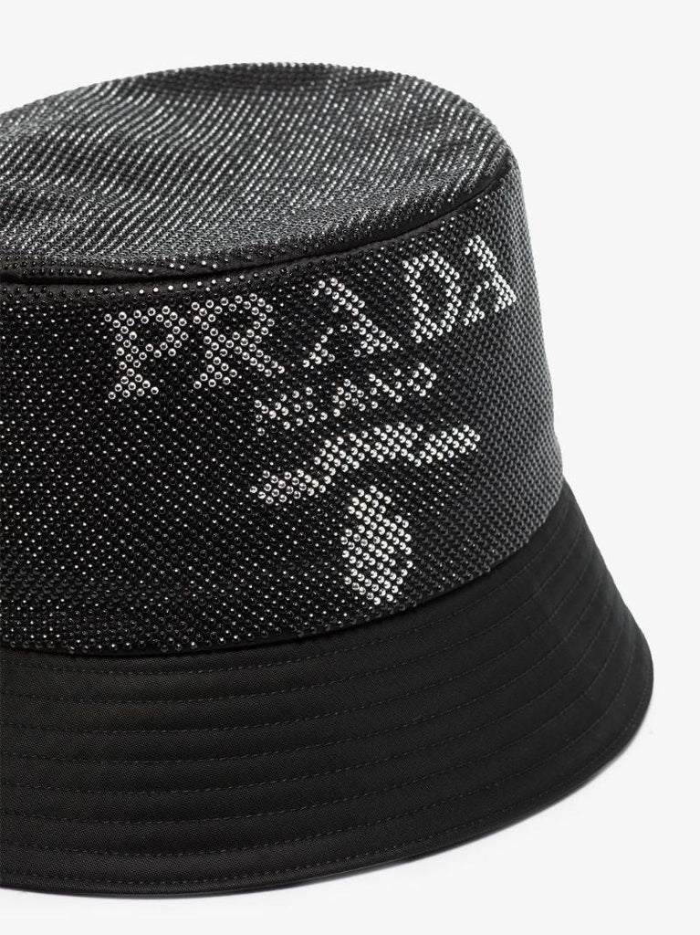 Black Logo Re-nylon Bucket Hat