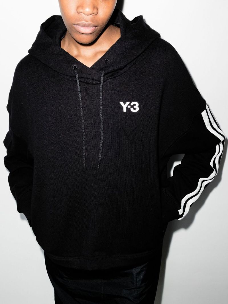 Ch1 Striped Cotton Hoodie