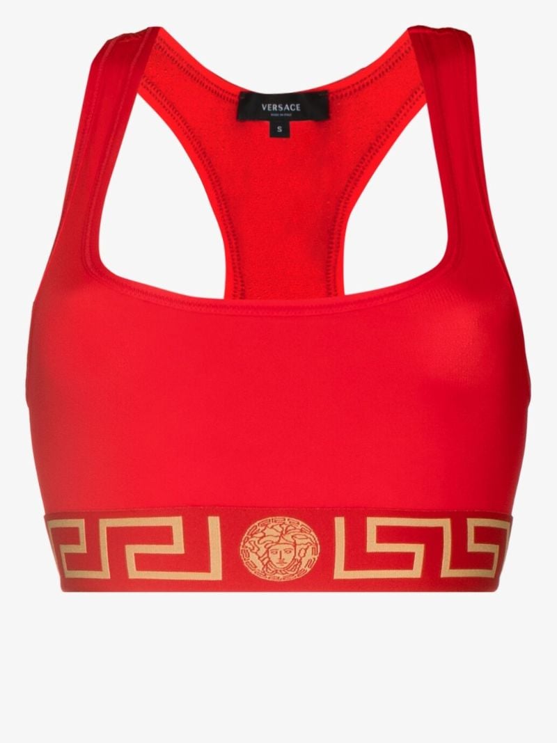 Greca Border Sports Bra
