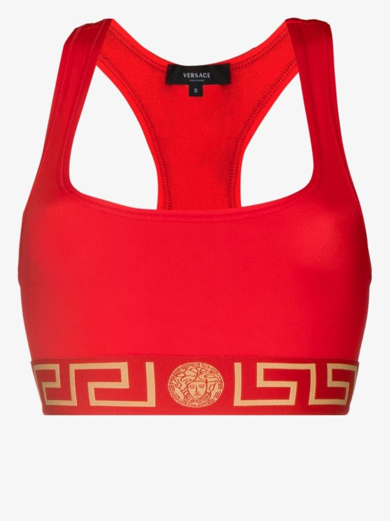 Greca Border Sports Bra
