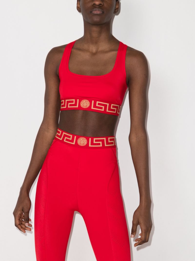 Greca Border Sports Bra
