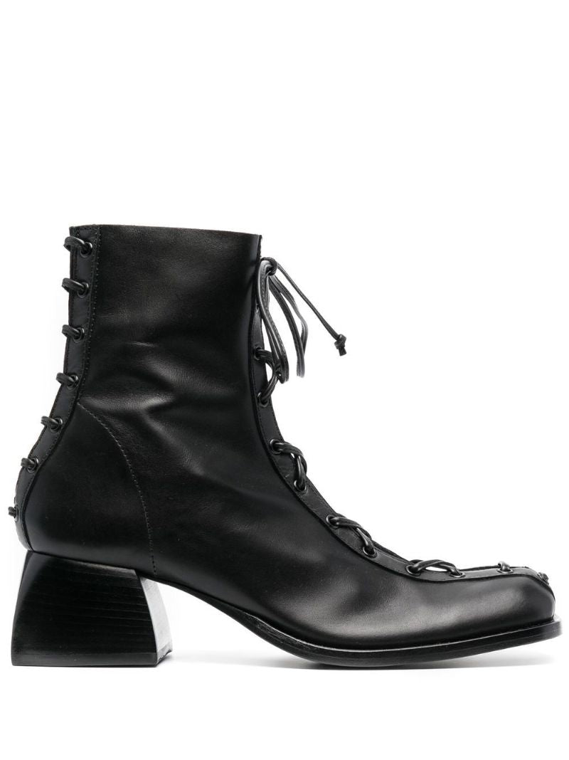Black Bulla Ella 50 Leather Ankle Boots