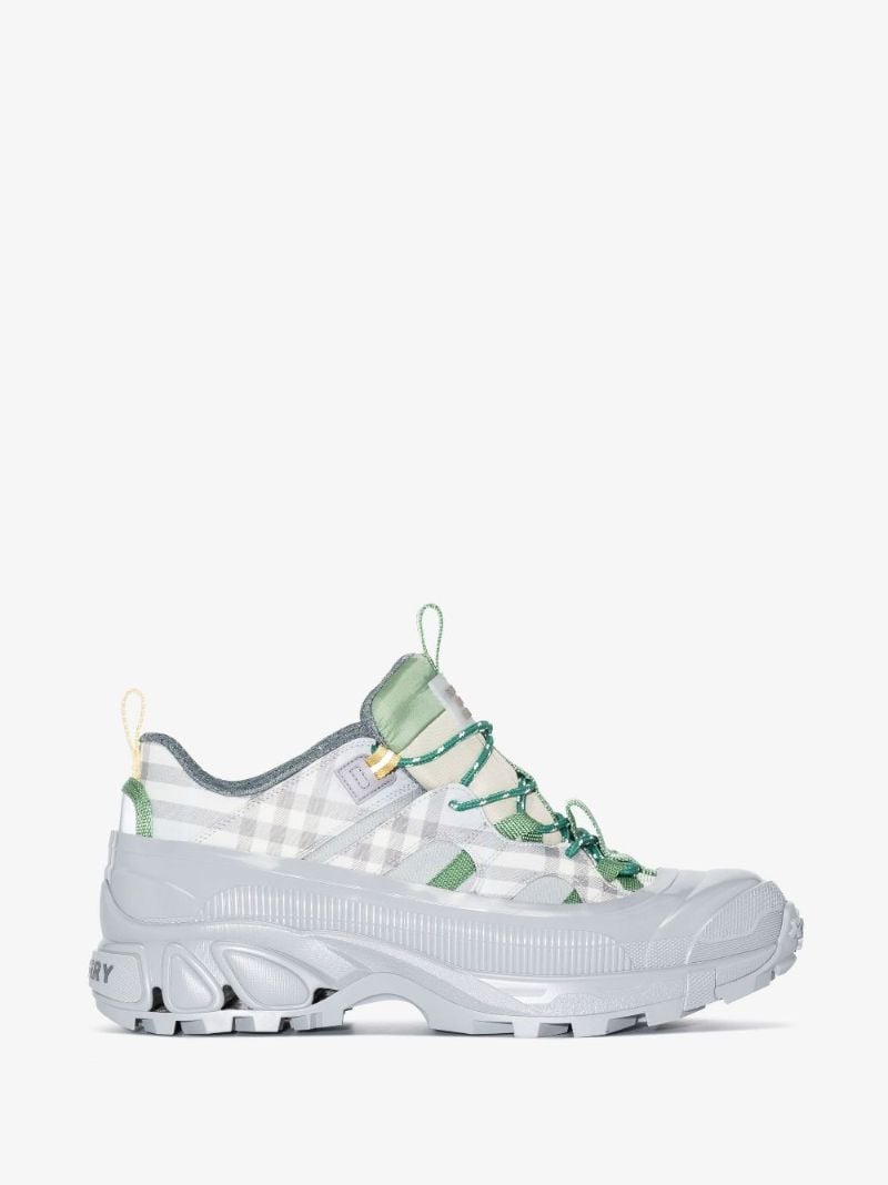 Grey Arthur Check Sneakers