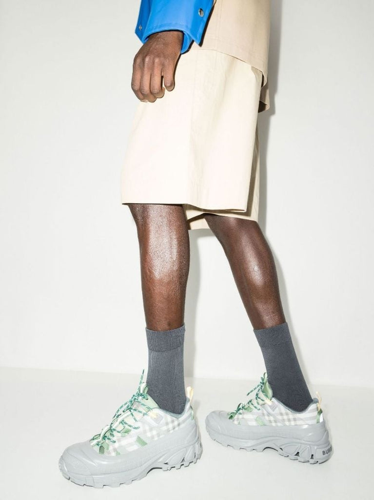 Grey Arthur Check Sneakers
