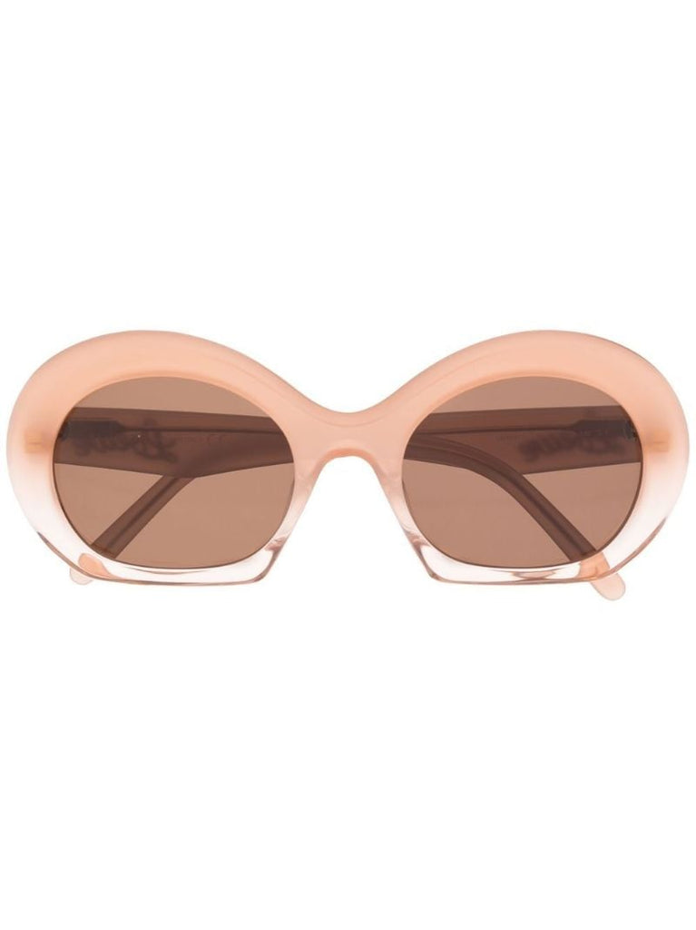 Pink Halfmoon Oversized Sunglasses
