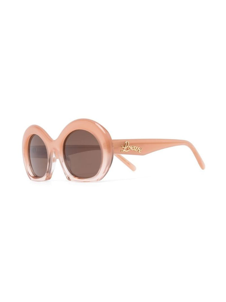 Pink Halfmoon Oversized Sunglasses