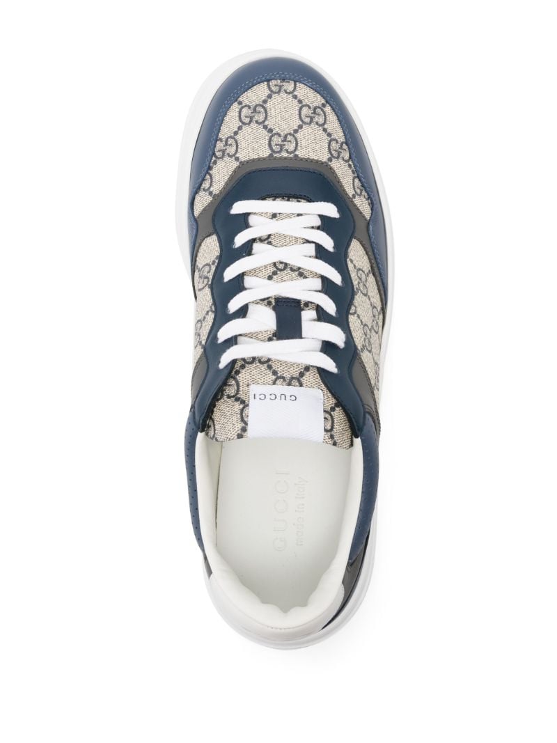 Blue Gg Supreme Canvas Sneakers