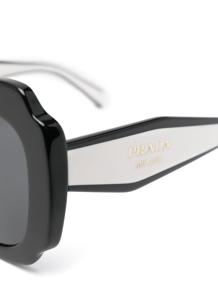 Black Monochrome Oversized Sunglasses